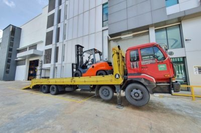 Forklift Freight Transport